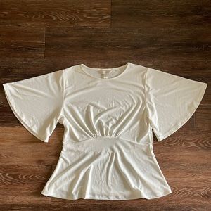 Banana Republic white work blouse